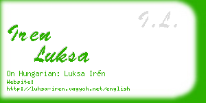 iren luksa business card
